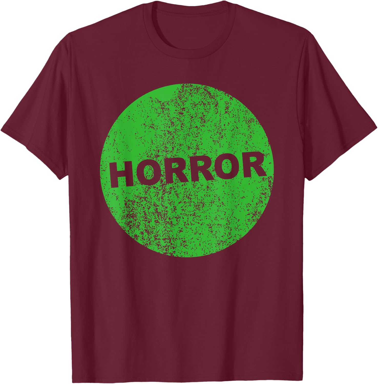 Horror VHS sticker 80s 90s film video store rental retro T-Shirt - T-Shirt | Maroon