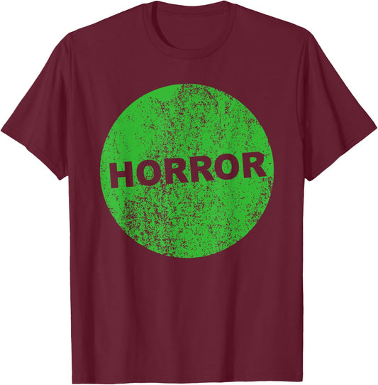 Horror VHS sticker 80s 90s film video store rental retro T-Shirt - T-Shirt | Maroon