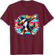 Dabbing Entlebucher Mountain Dog T-Shirt - T-Shirt | Maroon