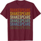 Shakespeare Retro T-Shirt - T-Shirt | Maroon