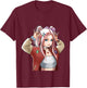Anime Girl | Otaku Kawaii | Japanese Art Anime T-Shirt - T-Shirt | Maroon