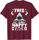 This is My Happy Face Funny Shark T-Shirt - T-Shirt | Maroon