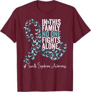 Tourette syndrome Awareness Month Teal Ribbon T-Shirt - T-Shirt | Maroon