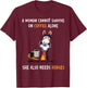 A Woman Cannot Survive On Coffee Alone She Also Needs Horses T-Shirt - T-Shirt | Maroon