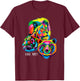 Colorful Lion, Tiger, Bear, Oh My! T-Shirt - T-Shirt | Maroon
