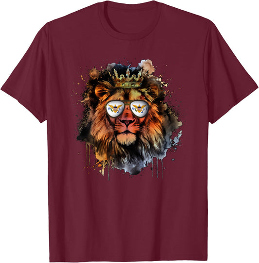 American Virgin Islands T-Shirt - T-Shirt | Maroon