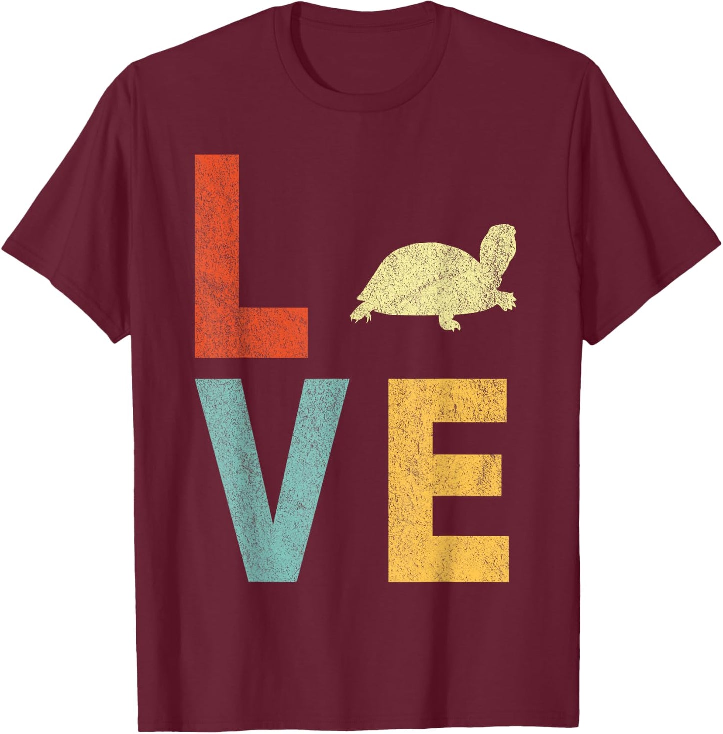 Love Tortoises Turtle Lover Funny Tortoise Quote Retro T-Shirt - T-Shirt | Maroon