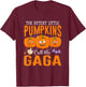 Halloween The Cutest Little Pumpkins Call Me Gaga Pumpkin T-Shirt - T-Shirt | Maroon