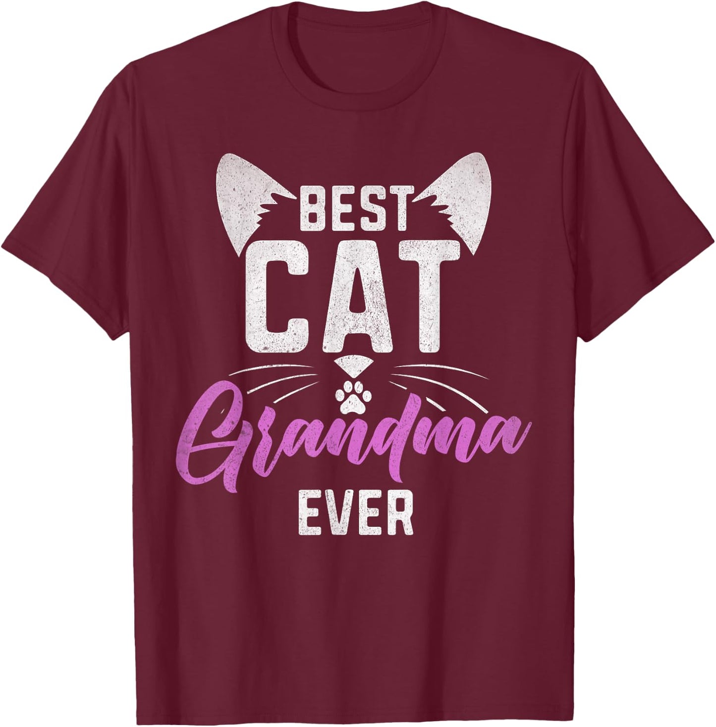 Best Cat Grandma Ever Cat Grandma Women T-Shirt - T-Shirt | Maroon