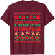 Have Yourself a Merry Little Shrimpmas Ugly Xmas Sweater T-Shirt - T-Shirt | Maroon