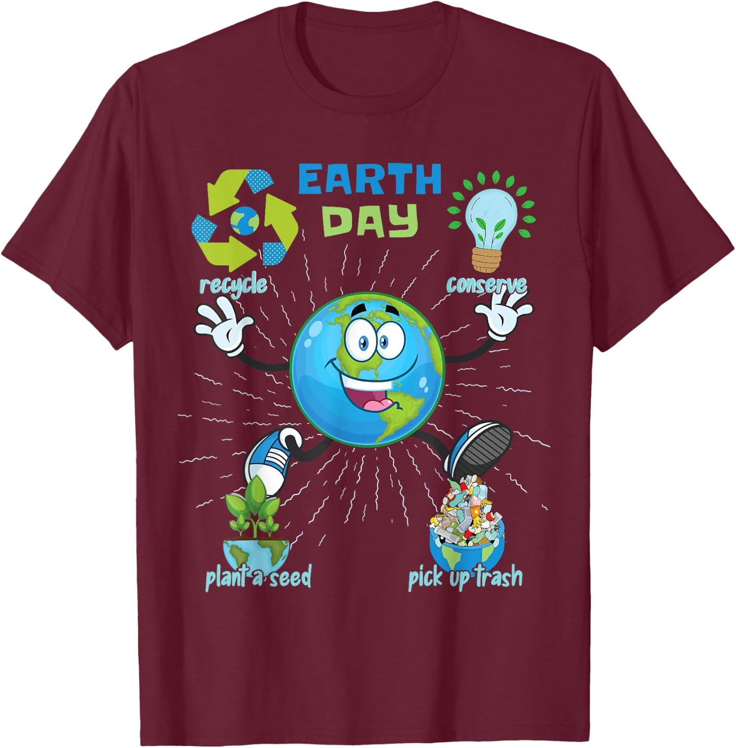 Earth Day T-Shirt - T-Shirt | Maroon