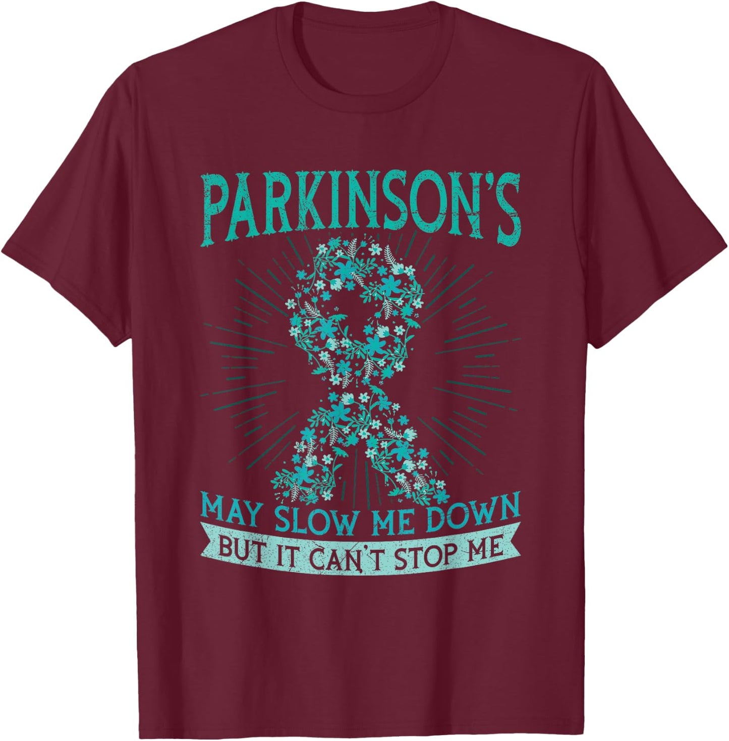 Parkinson's Design for a Guy with parkinson's disease T-Shirt - T-Shirt | Maroon