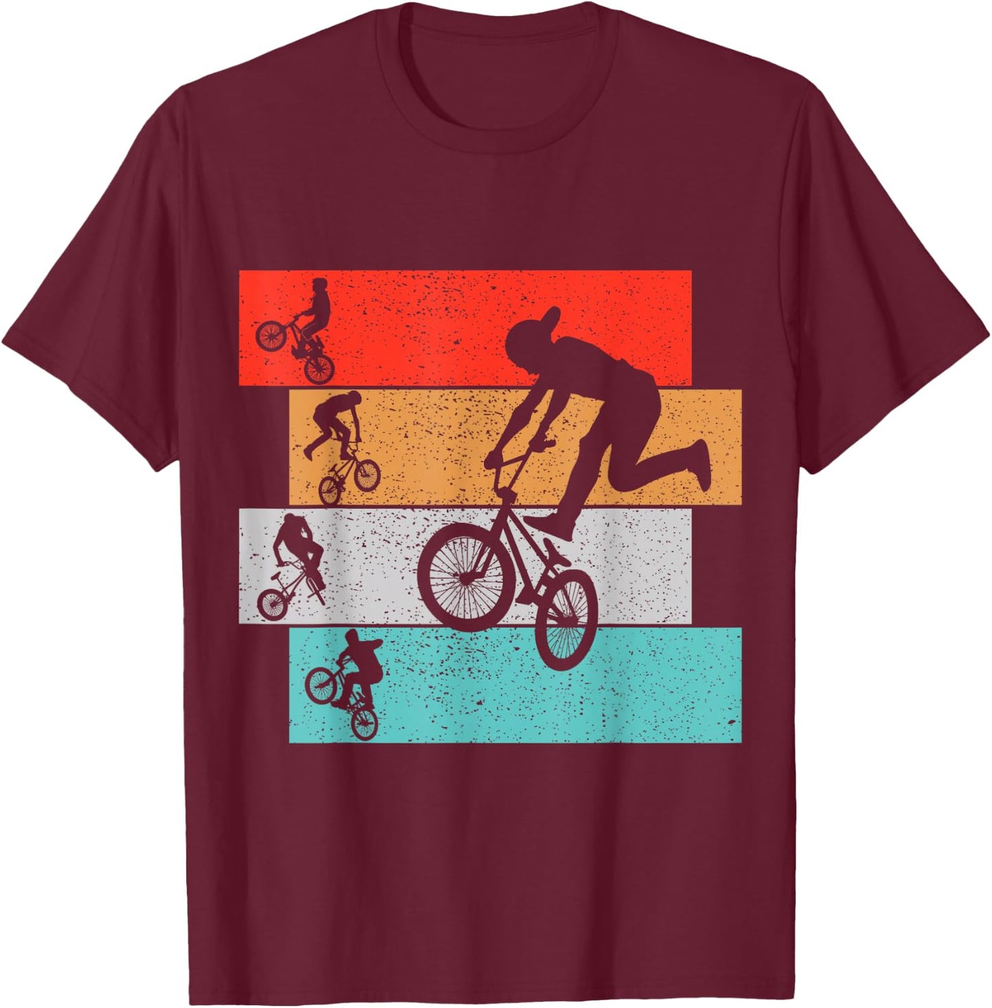 BMX Bike Children's Boys T-Shirt - T-Shirt | Maroon