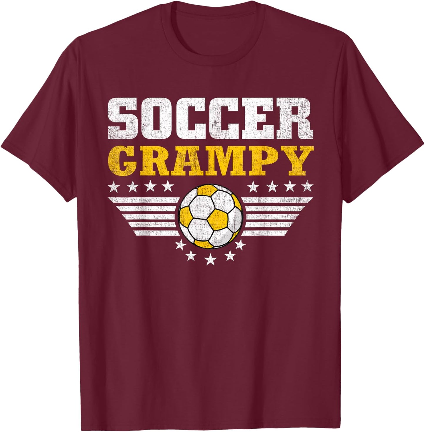 Soccer Grampy - Soccer Player Funny Grandfather Soccer T-Shirt - T-Shirt | Maroon