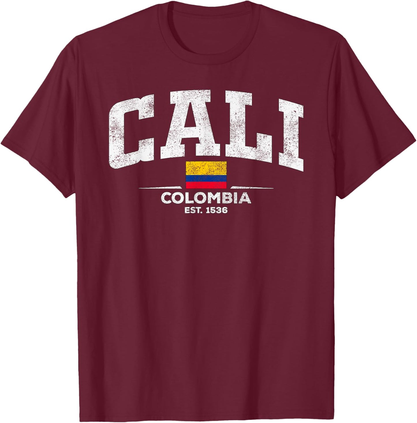 Cali Colombia Designs -Kids Cali Colombia Black XS T-Shirt - T-Shirt | Maroon