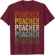 Poacher Fish Retro T-Shirt - T-Shirt | Maroon