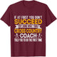 Funny Cross Country Coach Cross Country Running Runner Retro T-Shirt - T-Shirt | Maroon
