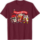 Lets Watch Horror Movies Halloween Funny Ghost Skeleton T-Shirt - T-Shirt | Maroon