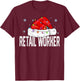 Retail Worker Christmas Women Family Matching Group Xmas T-Shirt - T-Shirt | Maroon