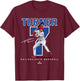 Number and Portrait Trea Turner Philadelphia MLBPA T-Shirt - T-Shirt | Maroon
