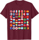 Flags of the Countries of the World,International flag T-Shirt - T-Shirt | Maroon