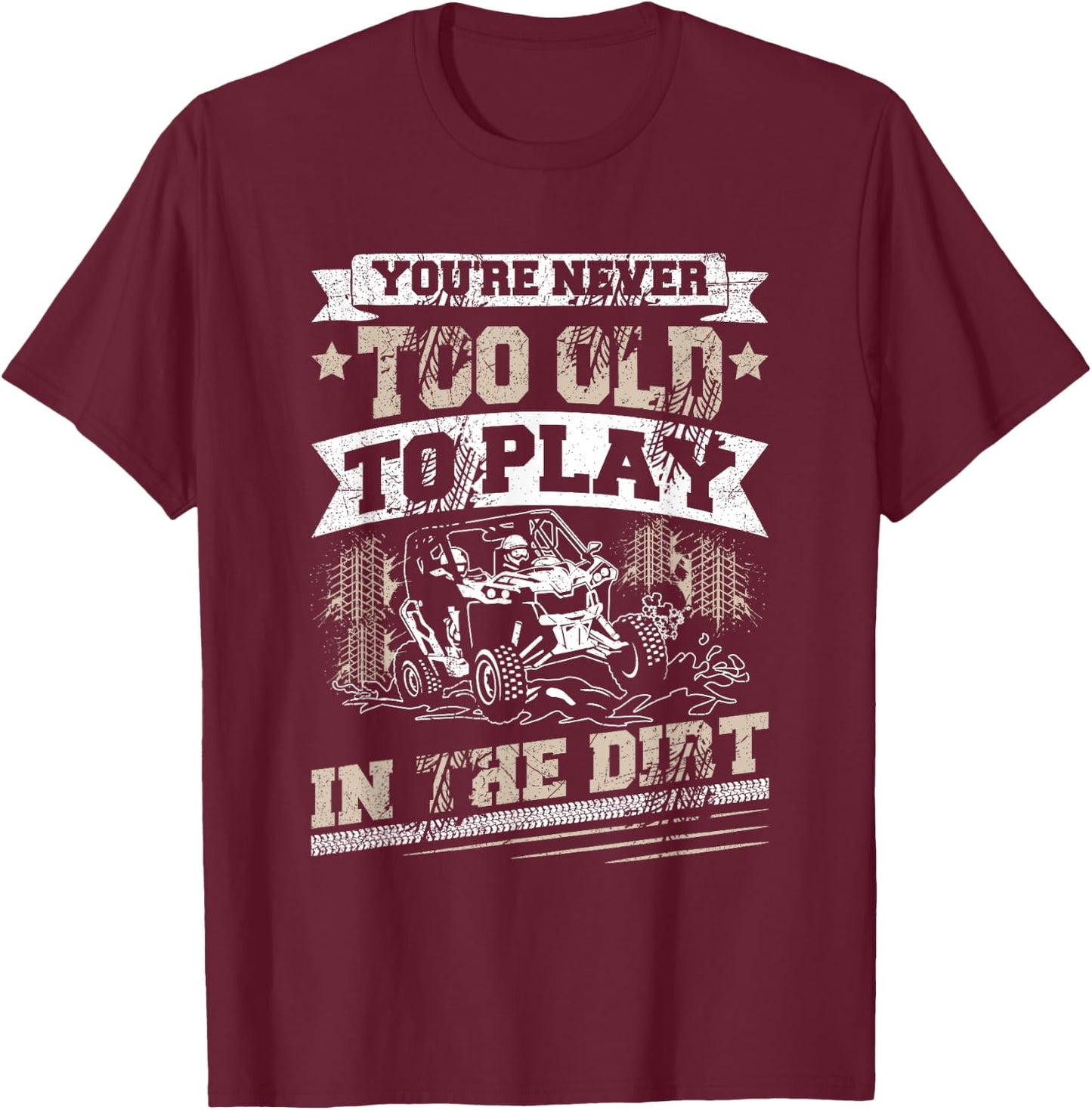 UTV SXS Riding Design for a UTV Lover T-Shirt - T-Shirt | Maroon