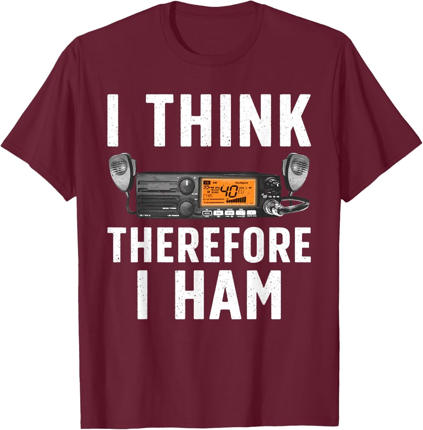 Funny Ham Radio Art Women Ham Operator Amateur Radio T-Shirt - T-Shirt | Maroon