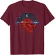 Half Moon Underwater World Sea Animal Aquarium Betta Fish T-Shirt - T-Shirt | Maroon