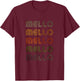 Love Heart Mello Grunge Vintage Style Black Mello T-Shirt - T-Shirt | Maroon