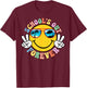 Retro Groovy School's Out Forever Retired Teacher Retirement T-Shirt - T-Shirt | Maroon