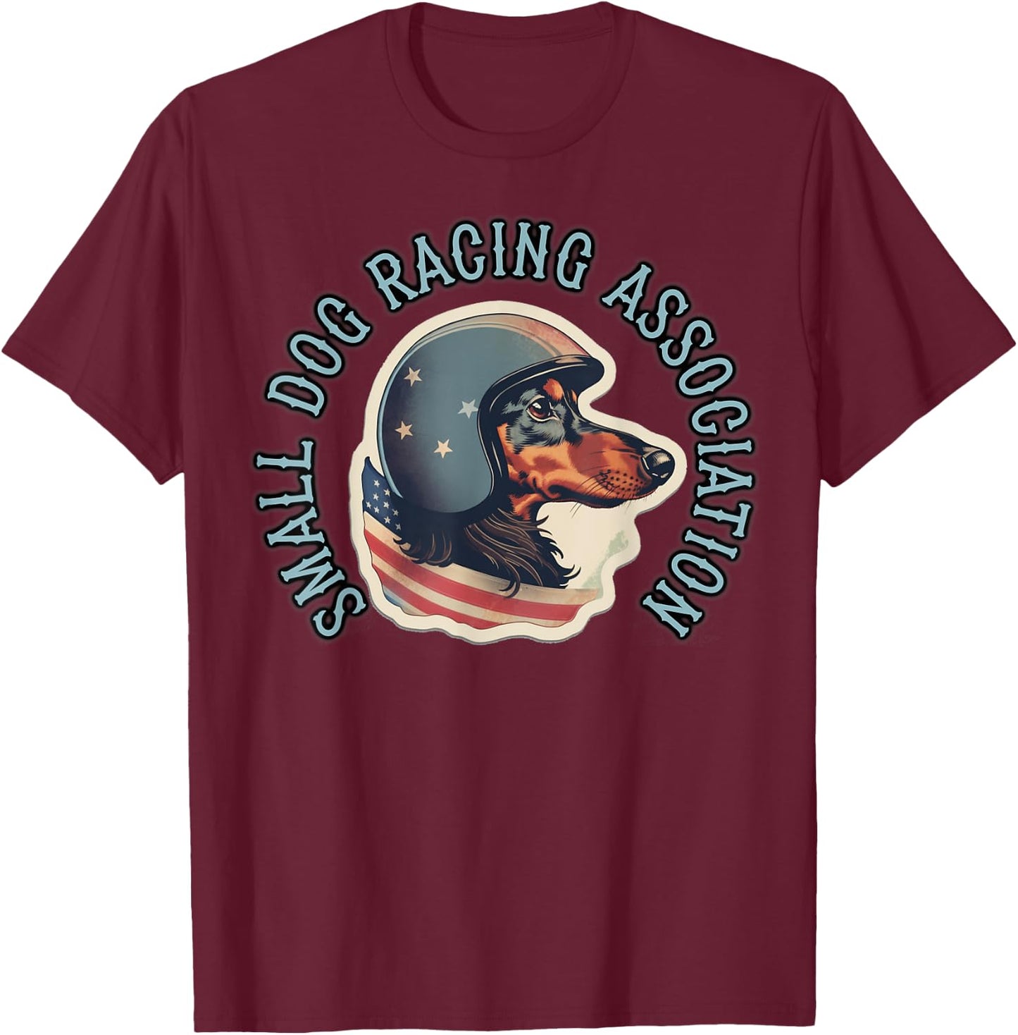 Dachshund Racing - Dog Race - Weiner Dog Men Women Kids T-Shirt - T-Shirt | Maroon