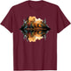 Nature Reflection Forest Trees Outdoor Wildlife T-Shirt - T-Shirt | Maroon