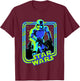 Kids Star Wars Classic Stormtrooper Retro Neon Glow Poster T-Shirt - T-Shirt | Maroon