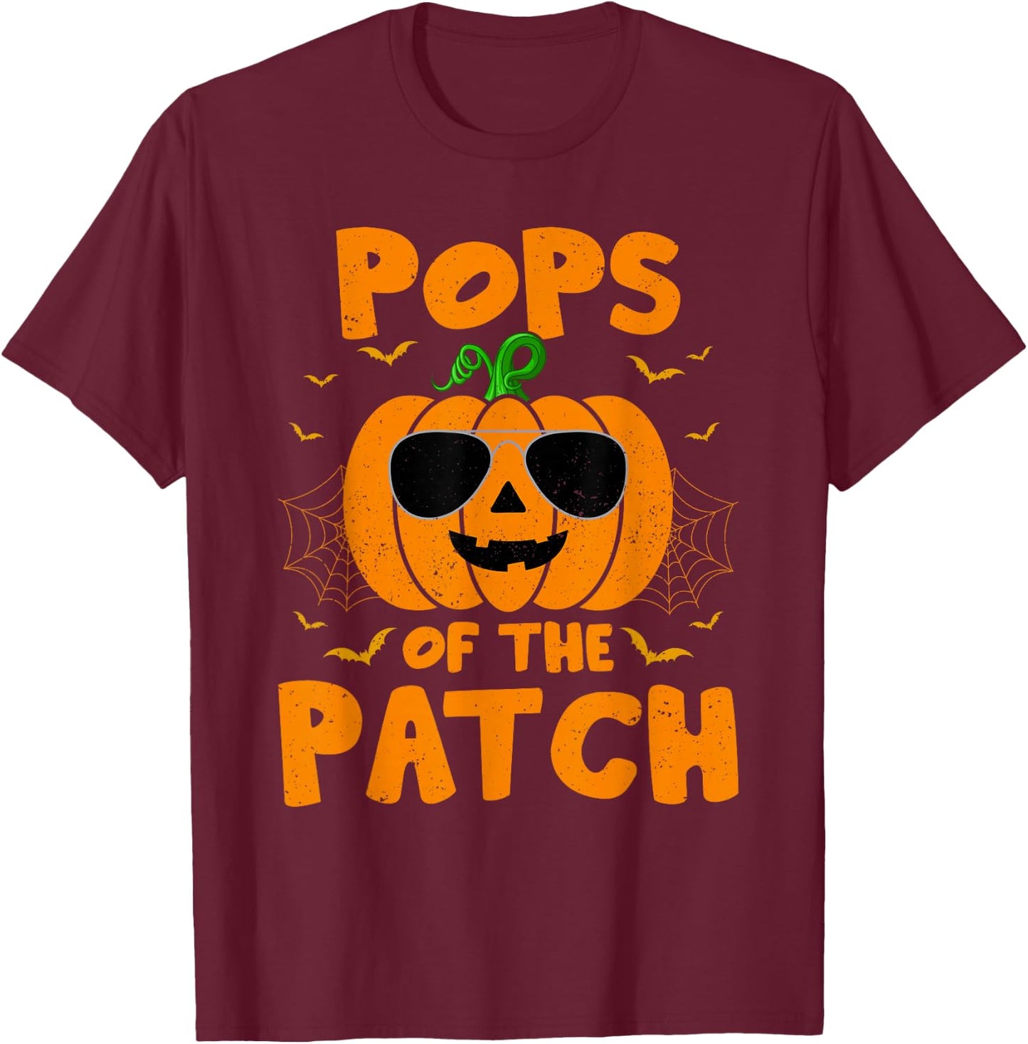 Pumpkin Pops Of The Patch Family Group Costume Halloween T-Shirt - T-Shirt | Maroon