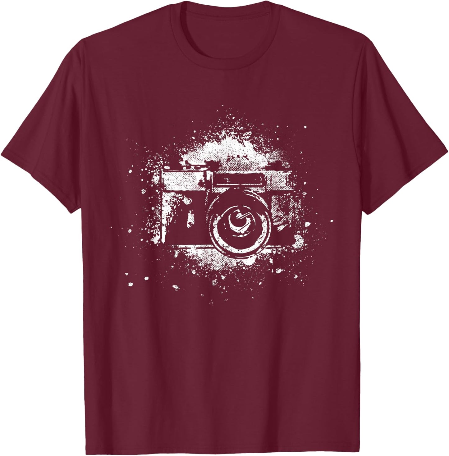 Camera photo image T-Shirt - T-Shirt | Maroon