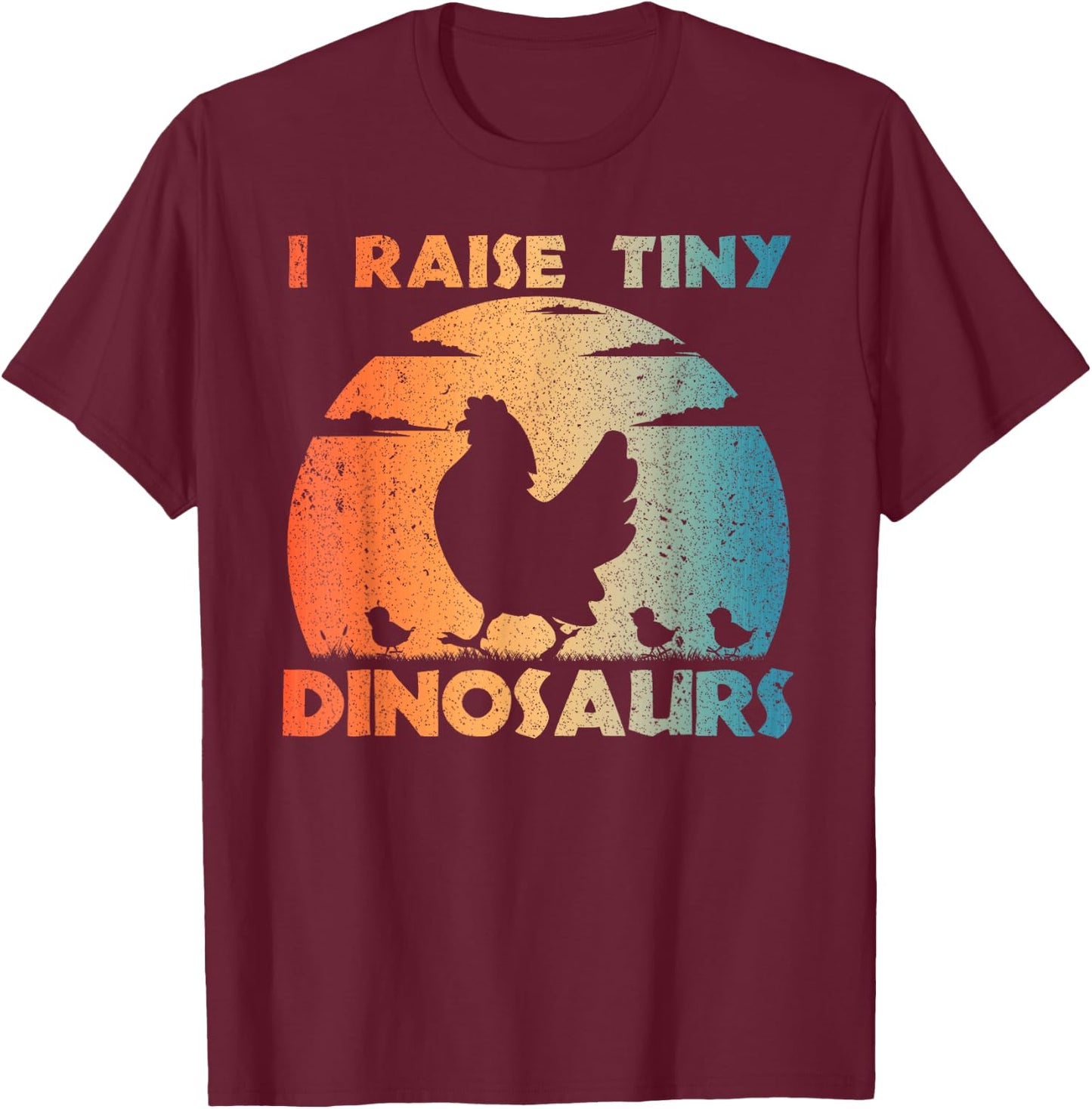 Cool Chicken Design Women Farm Lover Chicken Farmer T-Shirt - T-Shirt | Maroon