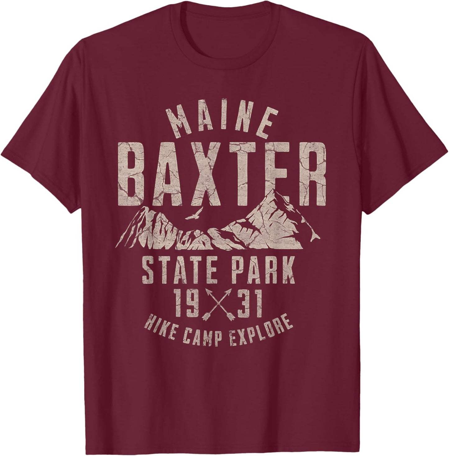 Baxter State Park T-Shirt - T-Shirt | Maroon