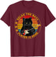 Relax The Bass Player Is Here Funny Guitar Bass Cat Lover Men Women Girls Kids T-Shirt - T-Shirt | Maroon