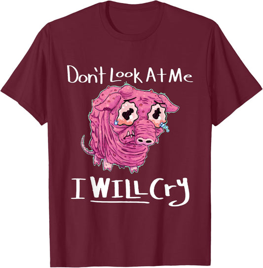 Home of the Squonk - Pennsylvania, USA Sad Emo Cryptid T-Shirt - T-Shirt | Maroon