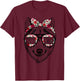 Wolf Mama Floral Cute Mom Wolf Mothers Day Mama Wolf T-Shirt - T-Shirt | Maroon