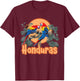 Honduran Scarlet Macaw Men Women Honduras T-Shirt - T-Shirt | Maroon