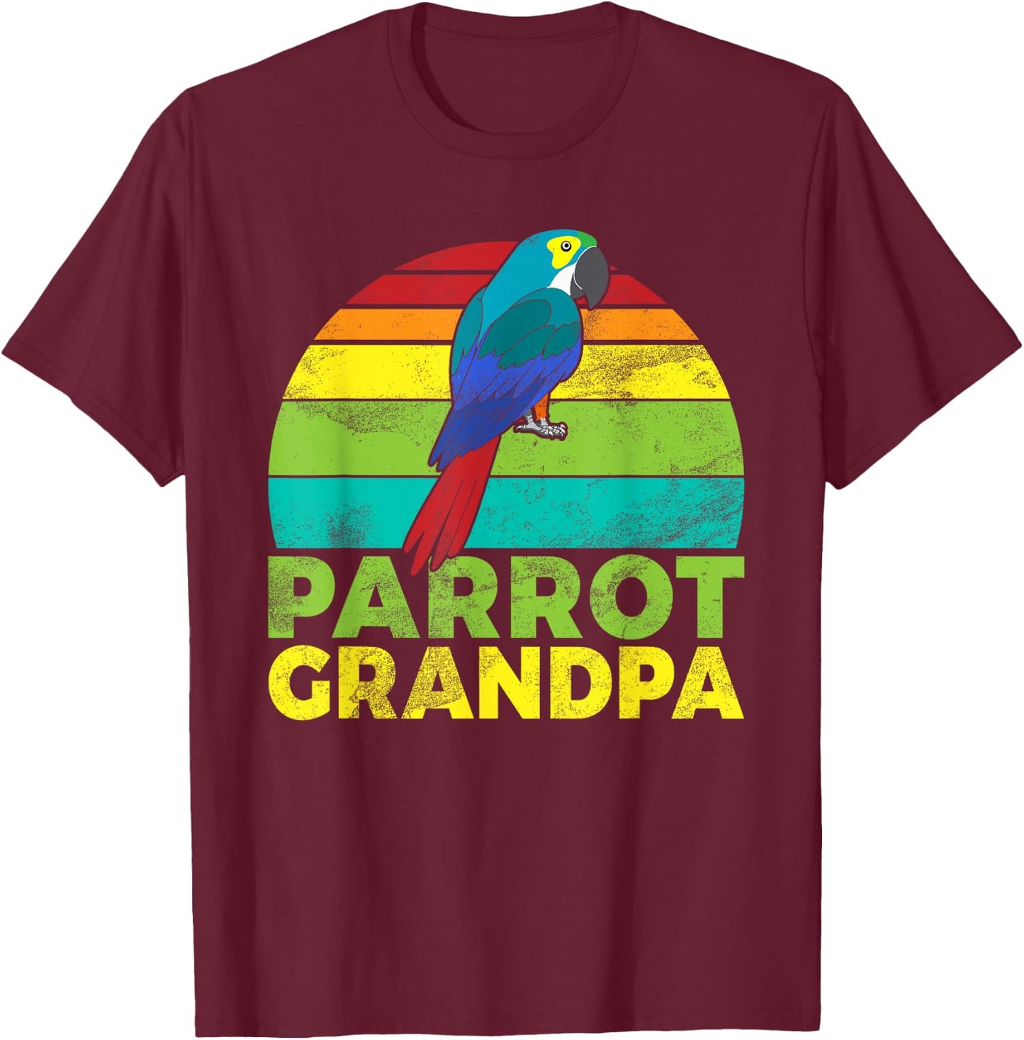 Parrot Grandpa T-Shirt - T-Shirt | Maroon