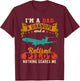 Vintage Proud I'm A Dad A Grandpa And A Retired Pilot T-Shirt - T-Shirt | Maroon