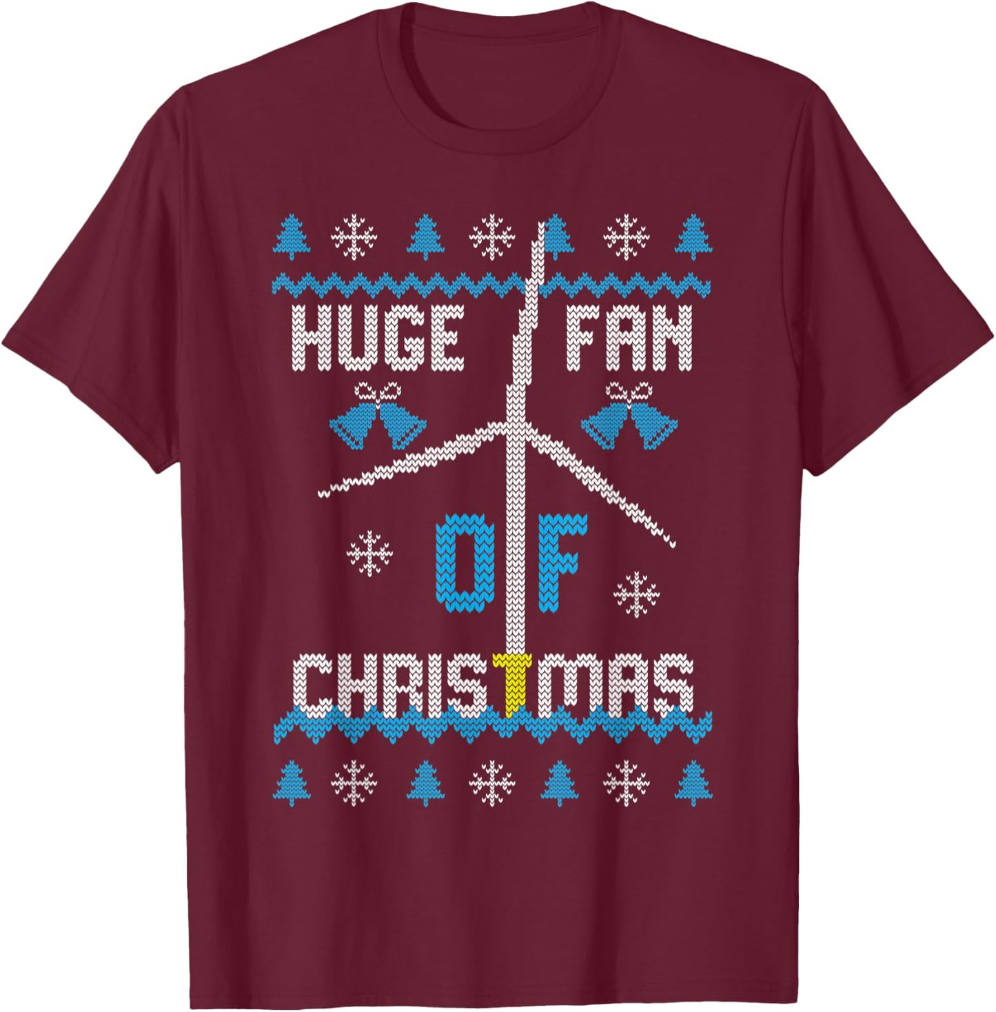 Renewable energy Christmas sweater - offshore technician T-Shirt - T-Shirt | Maroon