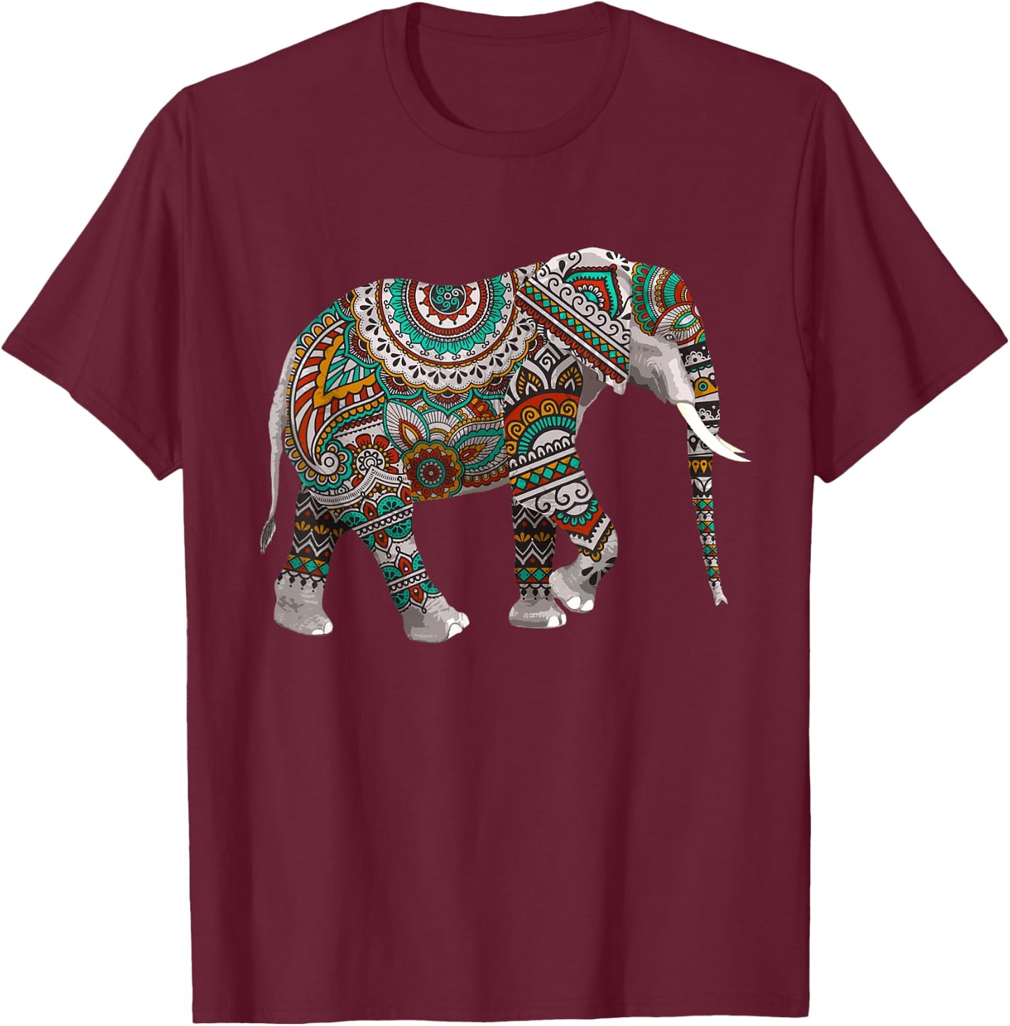 Cool Elephant Women African Animal Elephant Lovers T-Shirt - T-Shirt | Maroon