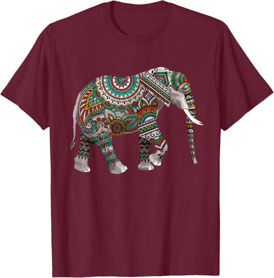 Cool Elephant Women African Animal Elephant Lovers T-Shirt - T-Shirt | Maroon