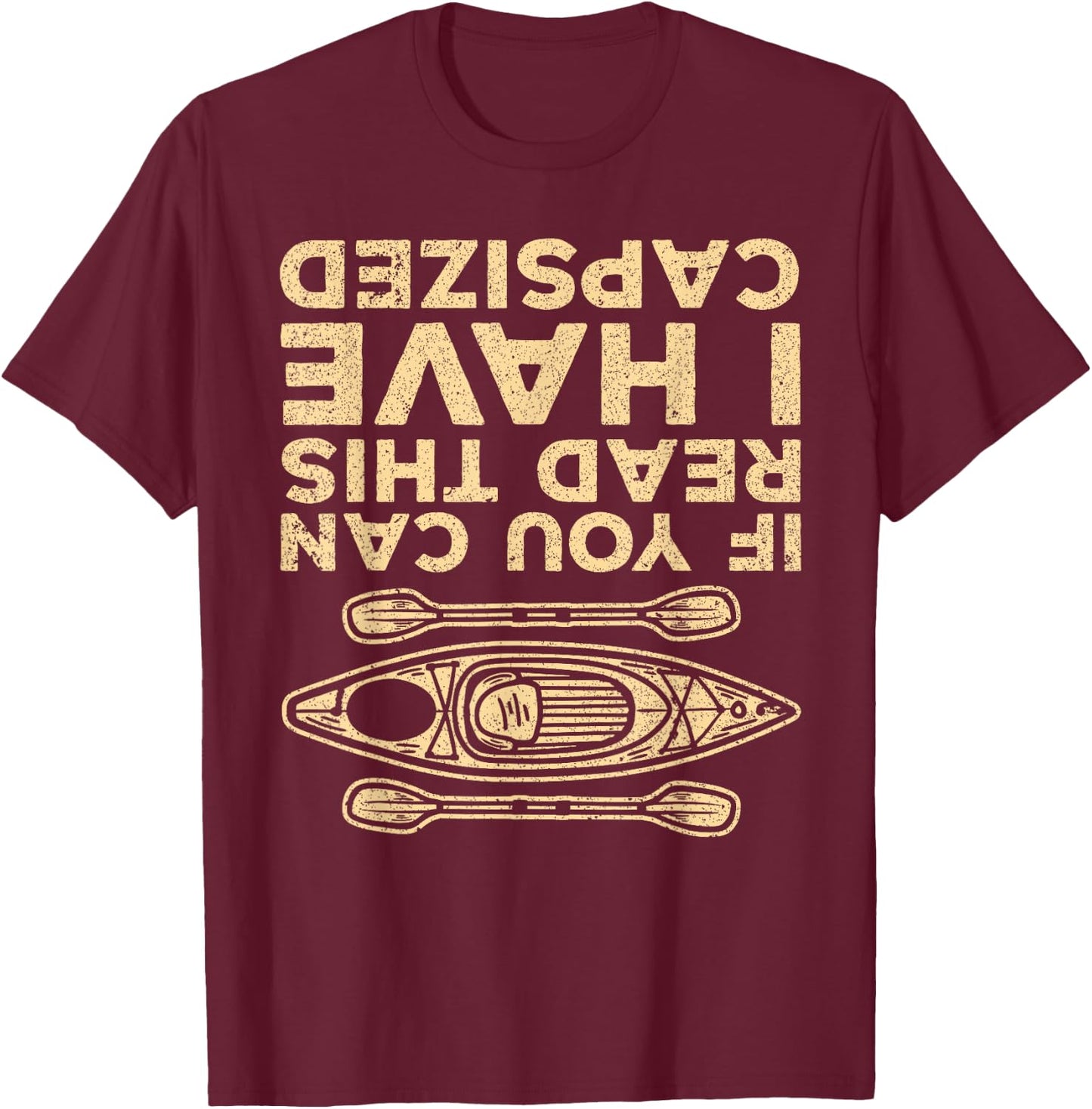 Cool Kayak Women Kayaking Lovers Boat Canoe Kayakers T-Shirt - T-Shirt | Maroon