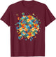 Cute Bird of Paradise Inspired Flower Plant Lover Gardener T-Shirt - T-Shirt | Maroon