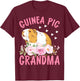 Guinea Pig Grandma T-Shirt - T-Shirt | Maroon