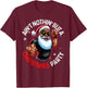 African American Santa Claus Christmas Pajama MenWomen T-Shirt - T-Shirt | Maroon